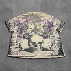 Y2K Oversized Boxy Affliction GDM Skater Grunge Tee